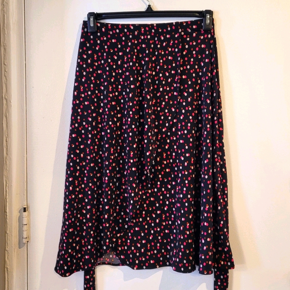 Leota Polka Dot Wrap Skirt - Picture 3 of 9